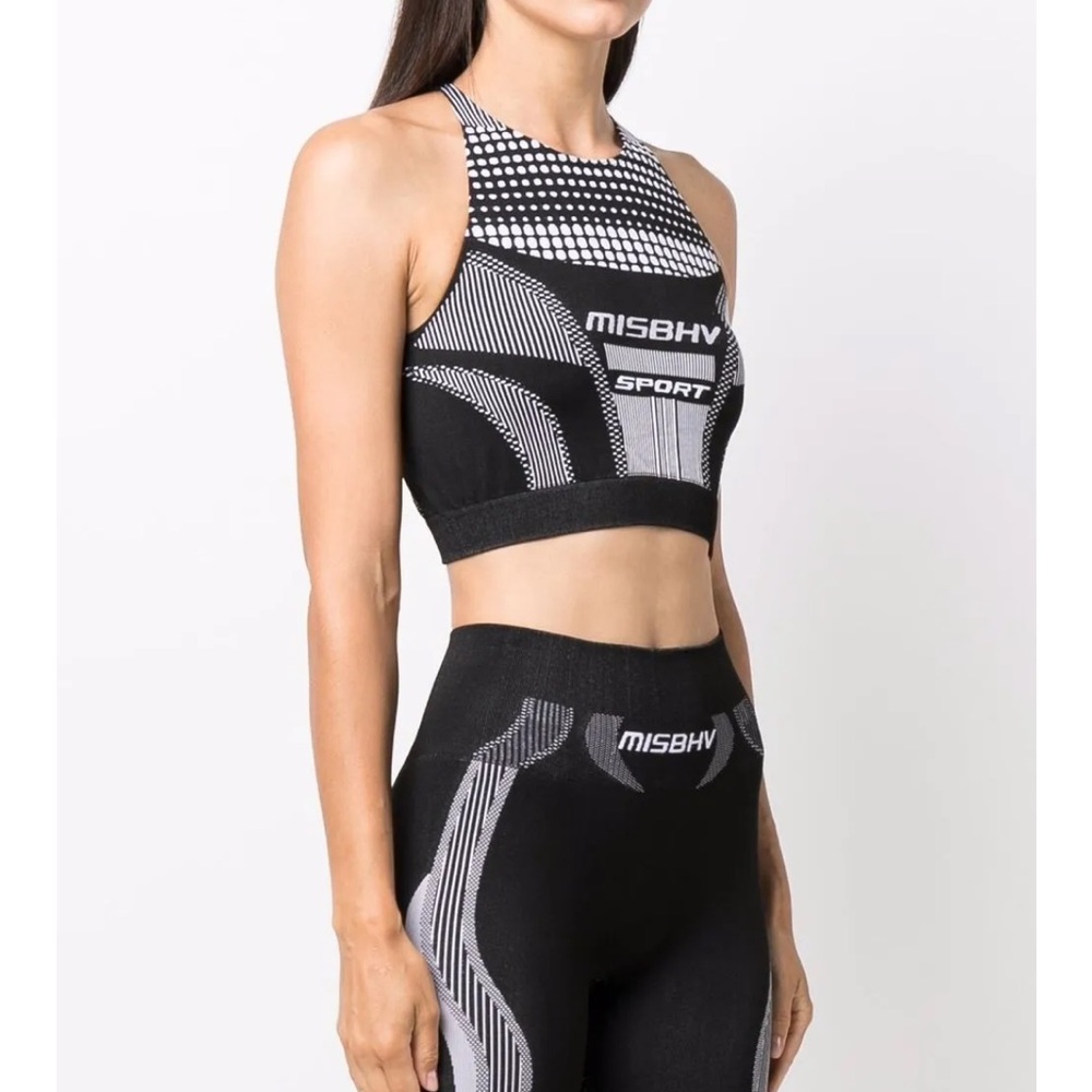 MISBHV Sport Black and White Crop Top